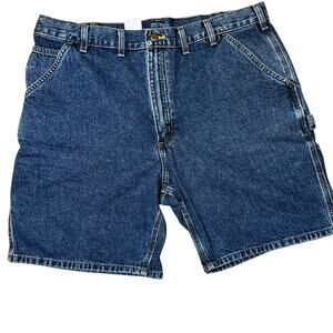 Carhartt Men's Work dark Denim Carpenter utility work shorts size 40